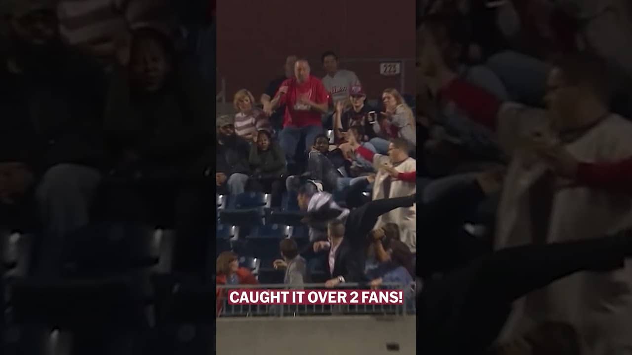 Risked his whole body for the foul ball! 😳