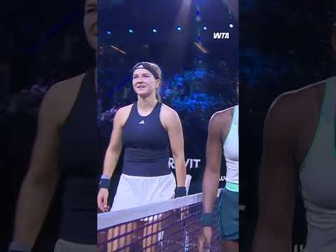 Look at what it means for Karolina Muchova to be semifinal bound in Stuttgart 🤩 #PorscheTennis