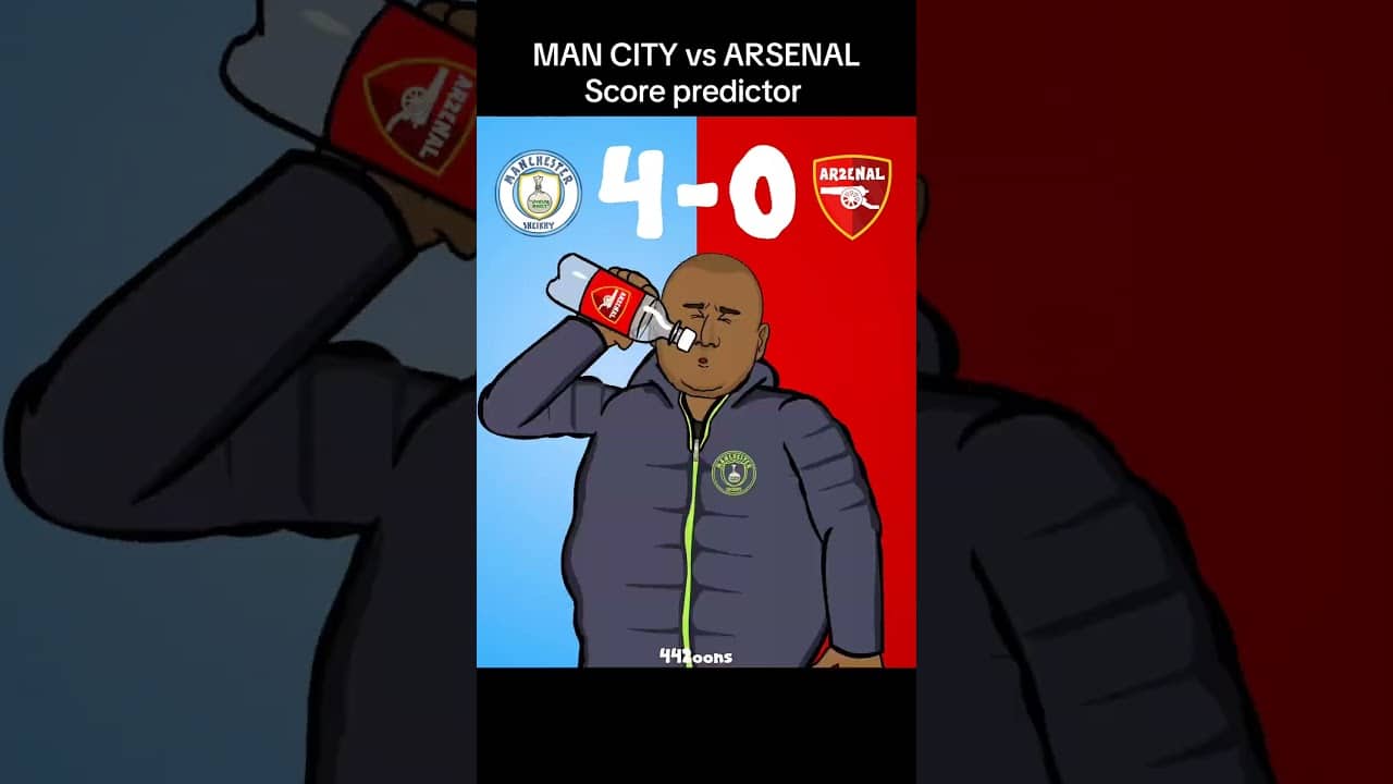 Man City vs Arsenal score predictor! #arsenal #mancity #football