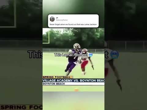 Lamar Jackson in high school 🔥 (via WPTV News)