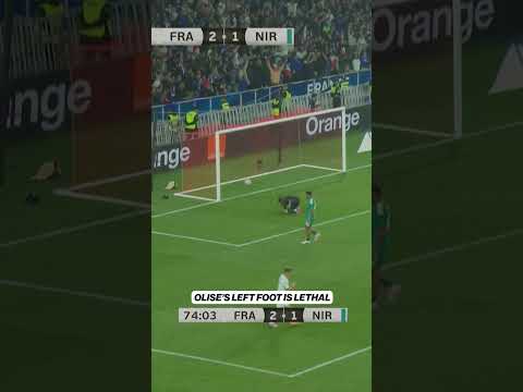 Michael Olise completes the hat trick for France!