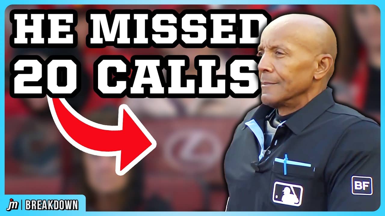 CB Bucknor missed 20 calls in one game, a breakdown