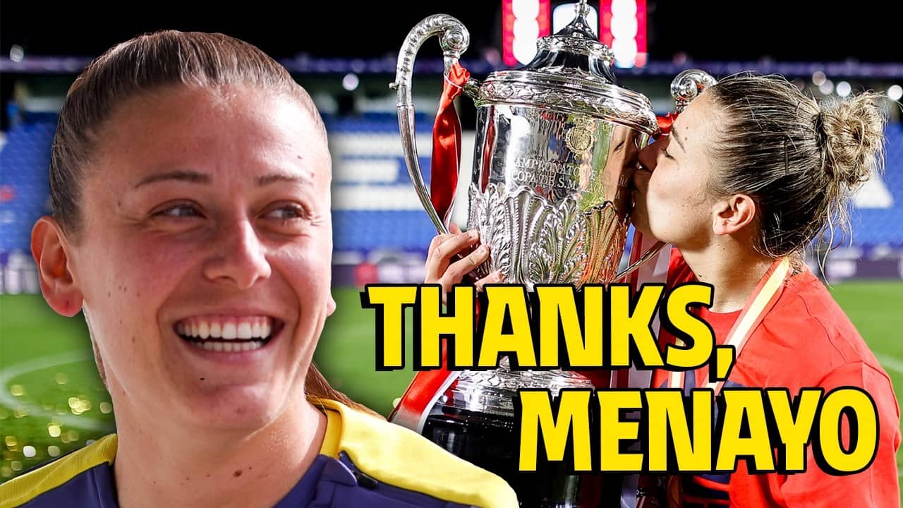 Carmen Menayo says goodbye to Atlético de Madrid Femenino