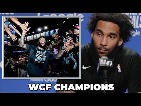 Julian Champagnie on Spurs Winning the Western Conference Finals