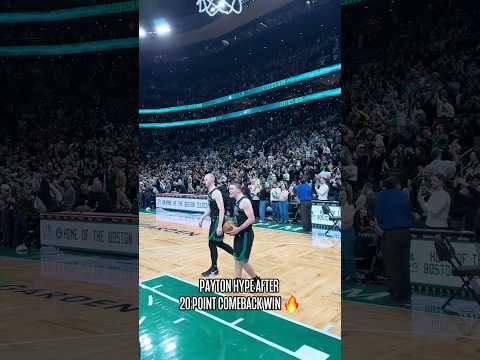 Postgame P was HYPE after the win