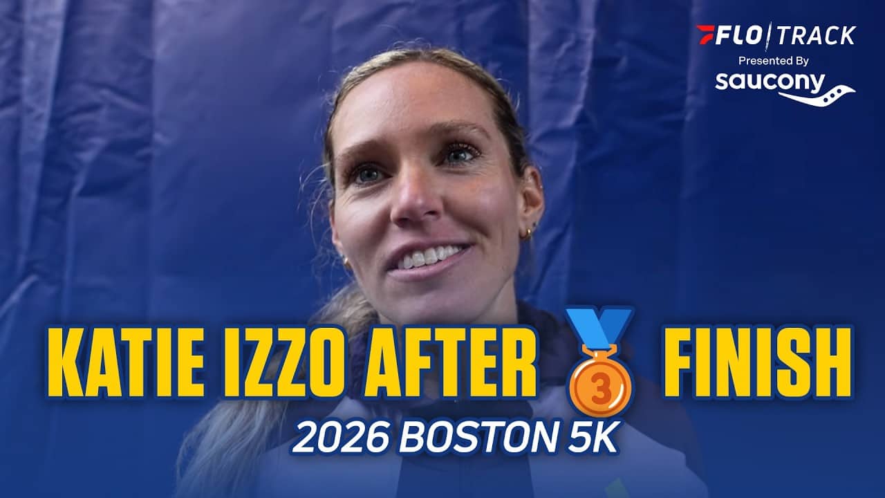 Katie Izzo After Third Place Overall Finish in BAA 5k | Boston Marathon 2026