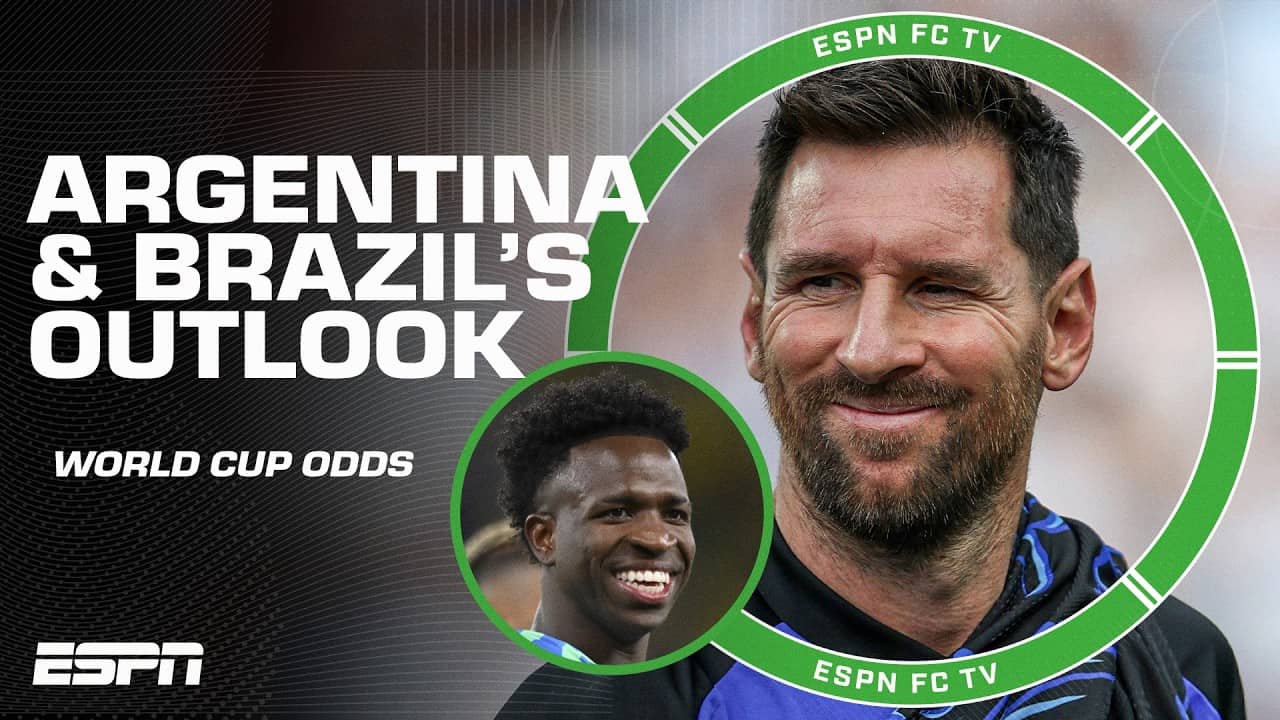 WORLD CUP EXPECTATIONS for Argentina and Brazil 👀 Who’s the better team⁉️ | ESPN FC