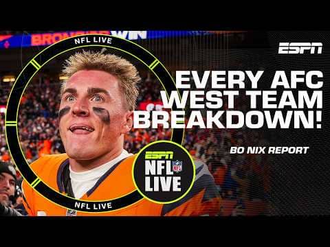 Will Bo Nix participate in ANY PRACTICE before training camp? 👀 AFC WEST PREVIEWS | NFL Live