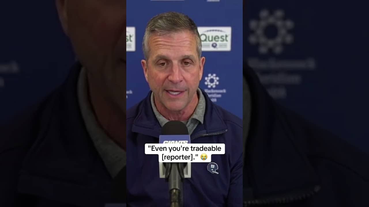 John Harbaugh when asked about possible trade candidates 😂