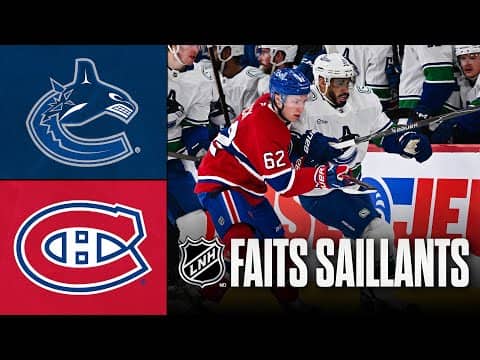 Canucks vs Canadiens | 12/01/26 | Faits saillants