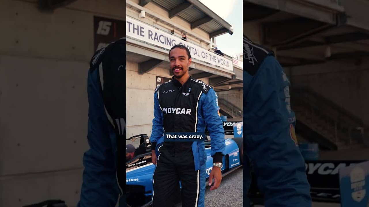 Andrew Nembhard Reacts to Riding Two-Seater Around IMS Road Course: "That was fire!" 😂🔥
