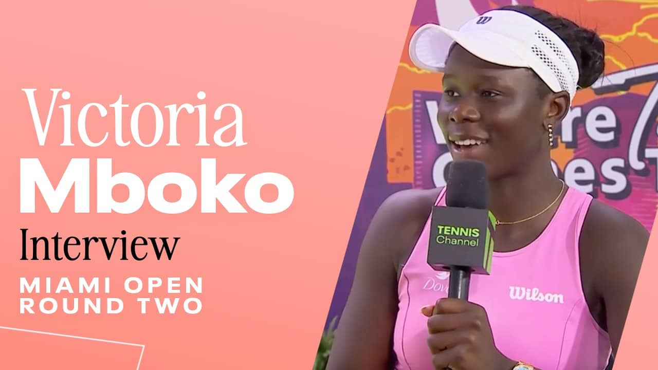 Vicky Mboko returns to Miami one year after her maiden tour-level victory 🥹 | 2026 Miami Open