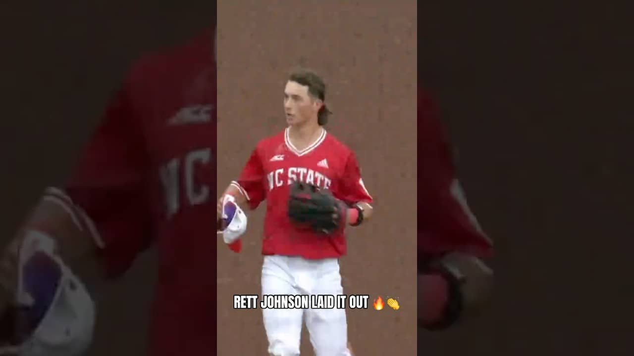 What a web gem from Rett 💥 #ncstate #ncstatewolfpack #collegebaseball #ncaabaseball #baseball