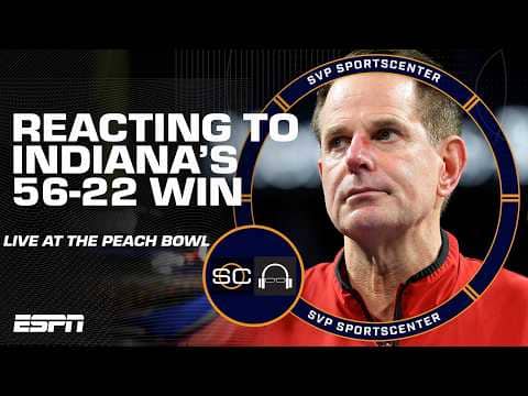 Peach Bowl Reaction 🍑 Indiana blows out Oregon to advance to natty | SC with SVP