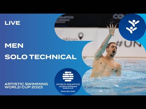 LIVE | Men Solo Technical | Artistic Swimming World Cup 2023 | Soma Bay