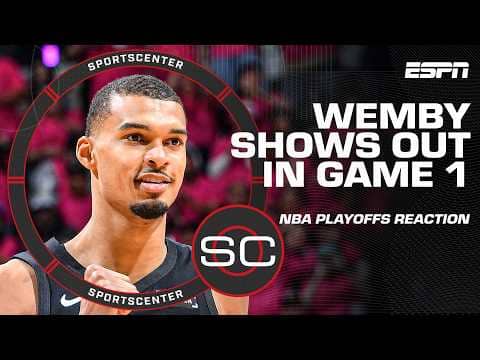 Wemby made a 'statement to rest of the league' - Perk 🗣️ NBA Playoffs Game 1 REACTION | SportsCenter