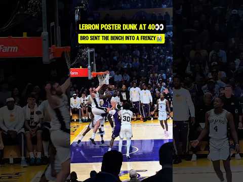 LeBron POSTERIZED Luke Kornet😭