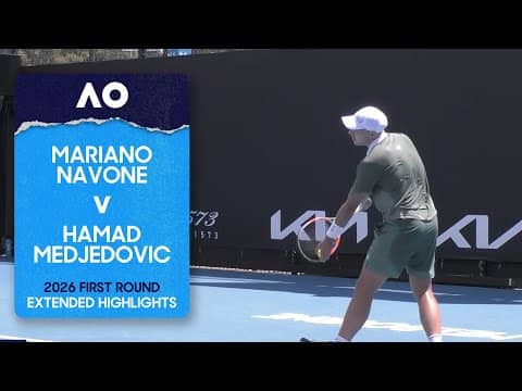 Mariano Navone v Hamad Medjedovic Extended Highlights | Australian Open 2026 First Round