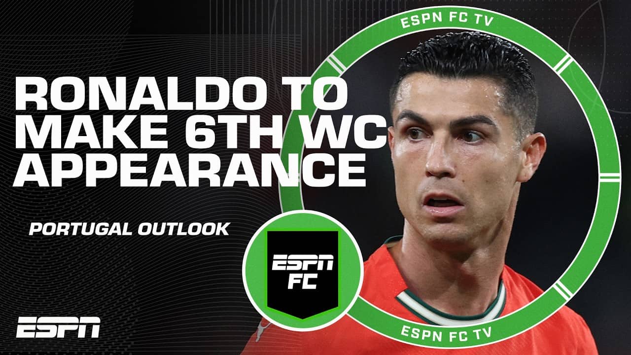How much will we see from Ronaldo in the World Cup⁉️ Set to make record 6th WC appearance | ESPN FC