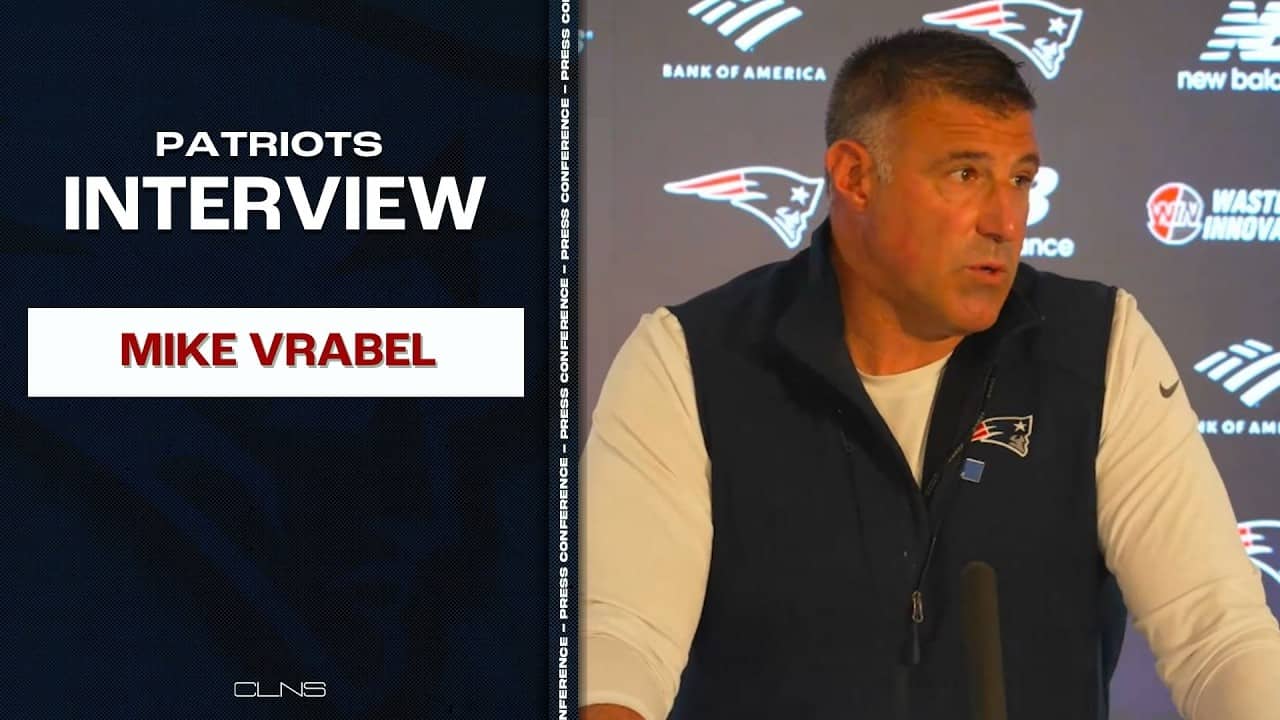 Mike Vrabel on Caleb Lomu, Missing Day 3 of Draft, OTAs | Patriots Press Conference