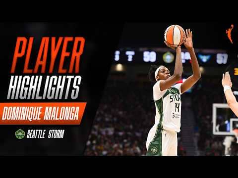 Dominique Malonga Explodes for Career-High 37 Points 🔥 | Wings vs. Storm Highlights