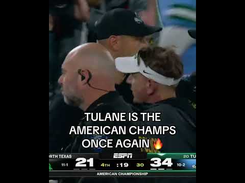 Tulane wins the American 🏈