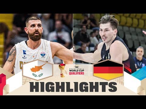 Cyprus 🇨🇾 v Germany 🇩🇪 | Highlights | FIBA Basketball World Cup 2027 European Qualifiers