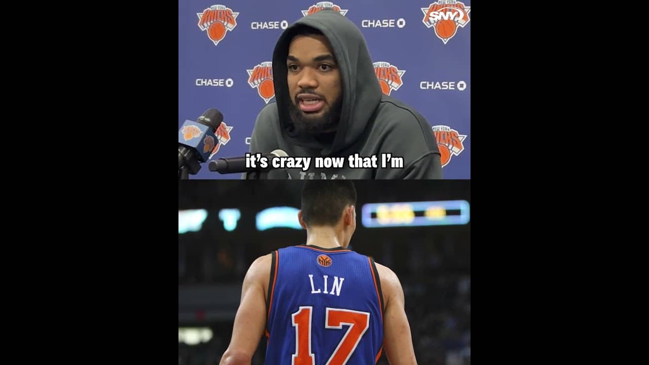 Karl-Anthony Towns shouts out Jeremy Lin and the impact he had on his own Knicks fandom 🏀