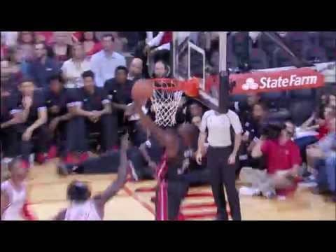 Dwyane Wade and Trevor Ariza Rock the Rim in Houston