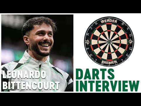 Leo Bittencourt im Dartsinterview über Ronaldo und seinen peinlichsten Moment | SV Werder Bremen