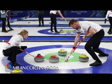 Switzerland curling holds off South Korea rally in mixed doubles | Winter Olympics 2026 | NBC Sports