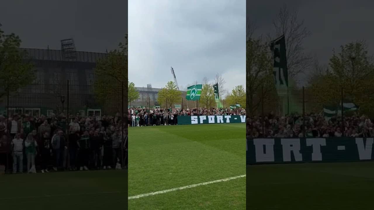 WAS FÜR EIN SUPPORT 💚🤍 #svw #nordderby
