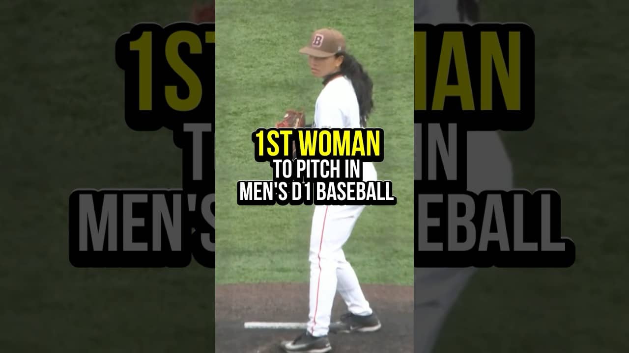 Olivia Pichardo made history as the first female to pitch in a D1 game...and she did her job👏
