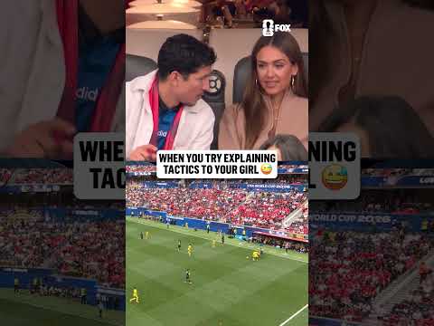 Jessica Alba and Danny Ramirez enjoying the beautiful game