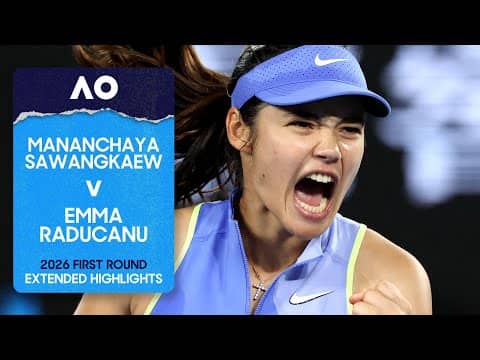 Mananchaya Sawangkaew v Emma Raducanu Extended Highlights | Australian Open 2026 First Round