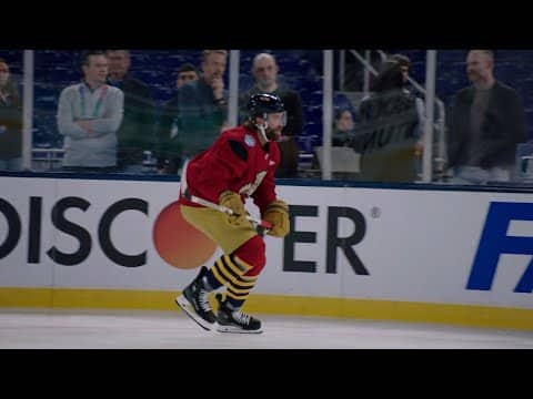 Aaron Ekblad MIC'D UP for Winter Classic practice 🎙️🌴