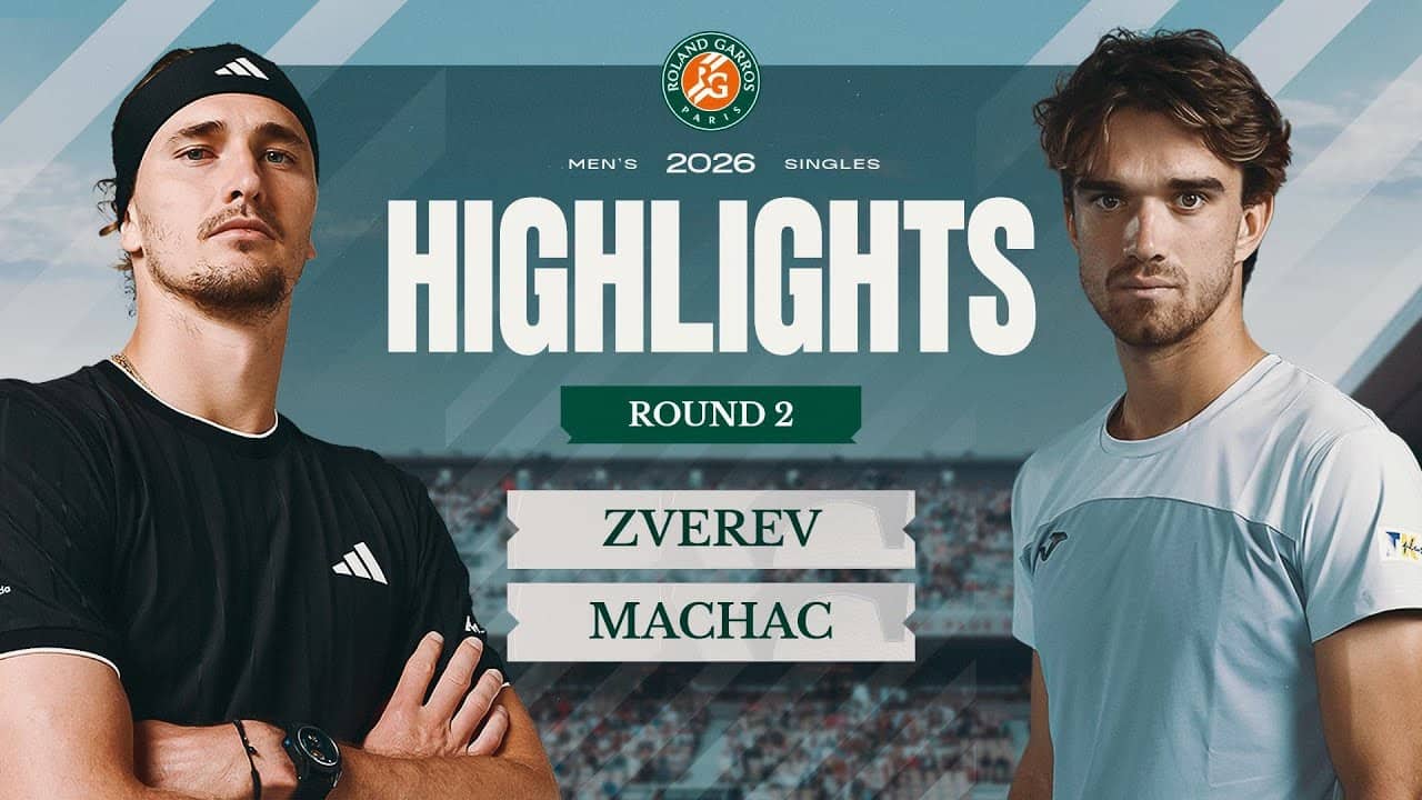 Alexander Zverev vs Tomas Machac | Round 2 Highlights | Roland-Garros 2026