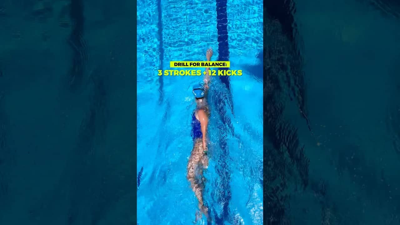 The ultimate drill to fix your freestyle balance. ⚖️🏊‍♂️