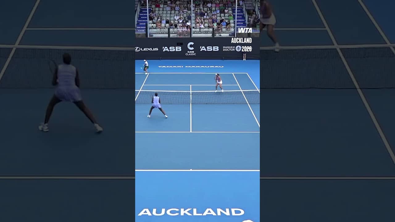 From lighting up the doubles court to Grand Slam singles opponents 🔥 #WTA #AlexEala #IvaJovic