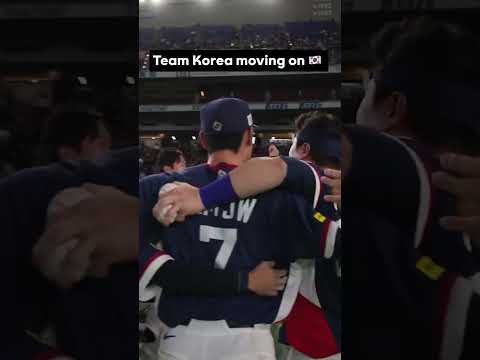 MUST SEE: On-field view of Team Korea's celebration that'll give you chills 😯 #worldbaseballclassic