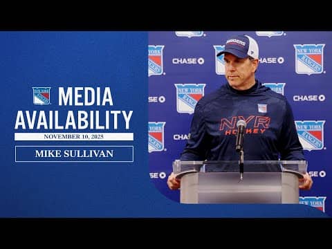 NYR vs NSH: Mike Sullivan Pregame Media Availability | Nov. 10, 2025