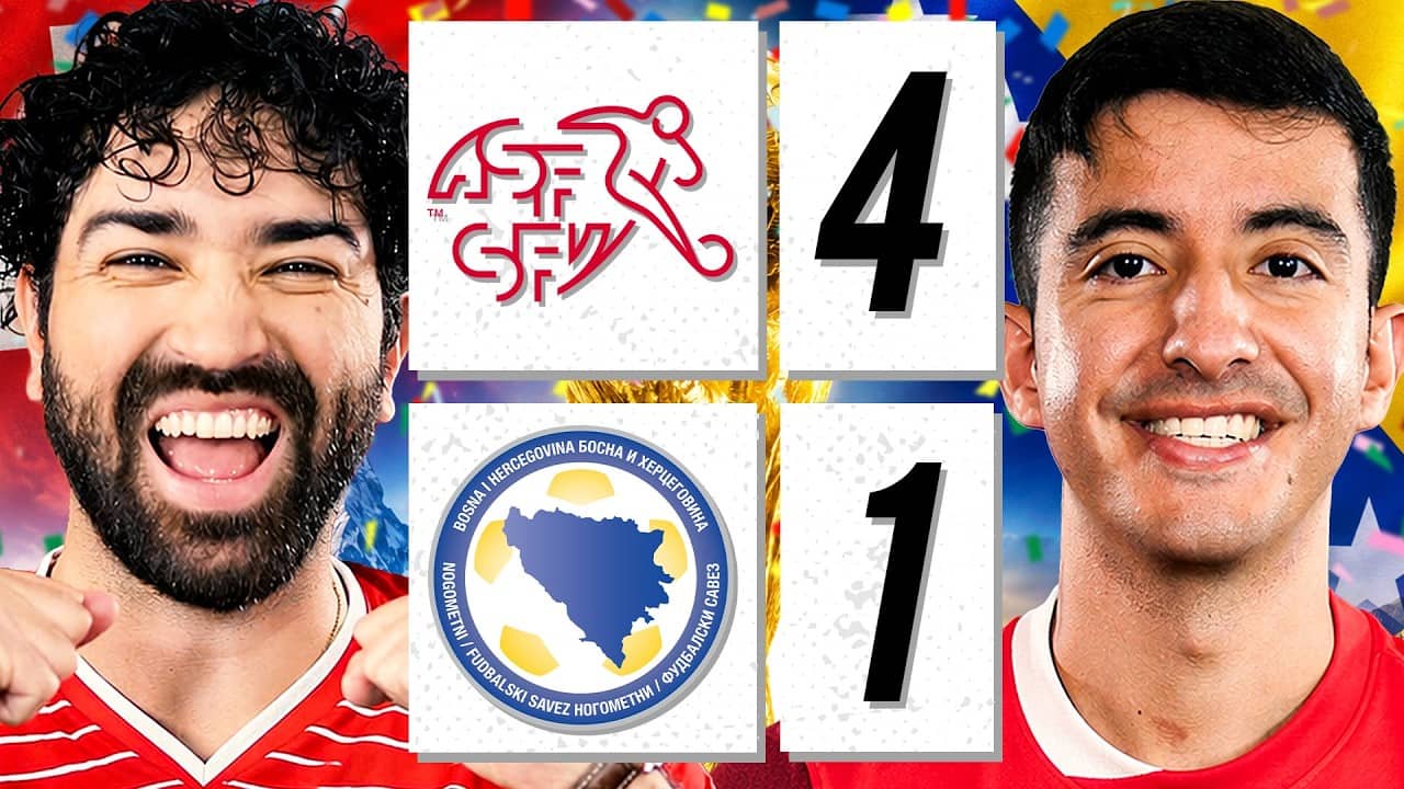 MANZAMBI SAVES SWITZERLAND! 👏 SWITZERLAND 4-1 BOSNIA & HERZEGOVINA (REACTION)