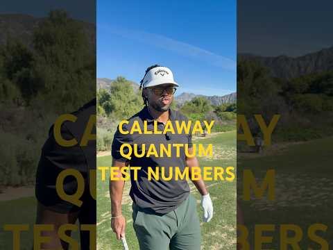 Taking the new @callawaygolf quantum for a test drive. These numbers are insane! #callawaygolf