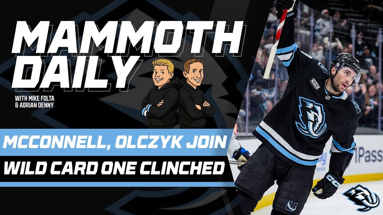 Mammoth Daily | Apr. 15, 2026: Wild Card One Clinched, McConnell and Olczyk Join, Painting The Ice