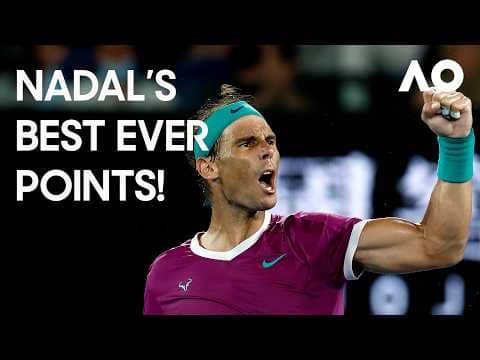40 of Nadal's Greatest Ever Points at the Australian Open