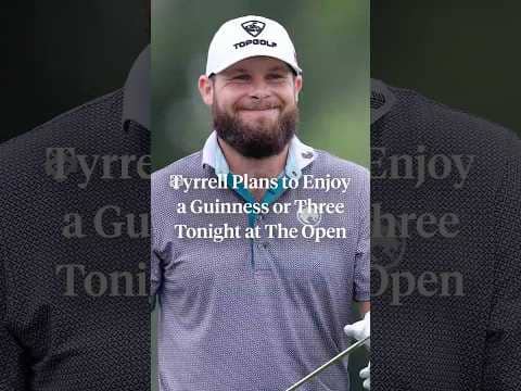 Tyrrell Hatton knows how to unwind after a round. 🍻