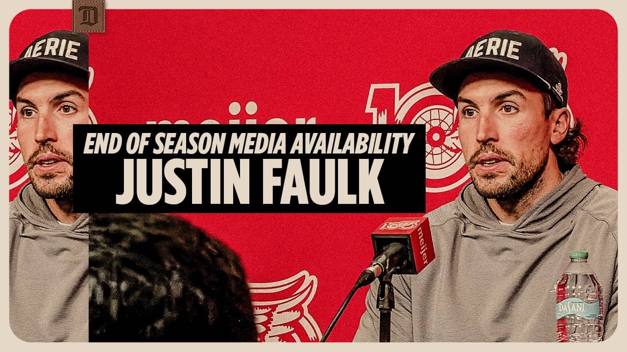 Justin Faulk Detroit Red Wings Season Ending Media | April 17, 2026