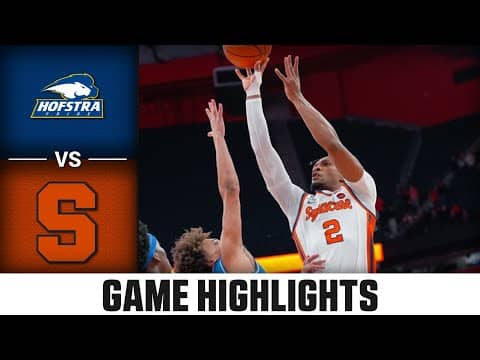 Hofstra vs. Syracuse Game Highlights | 2025-26 ACC Men's Basketball