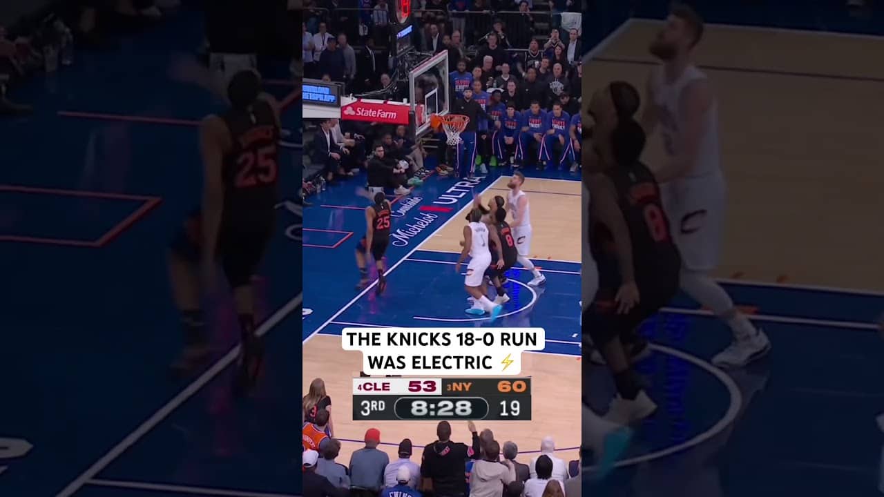The Knicks put their foot on the gas in the 3rd qtr 🔥