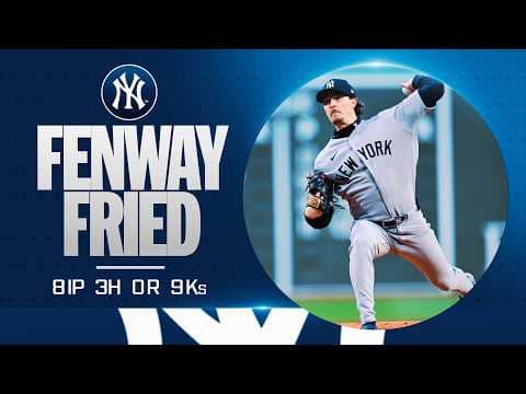 Max Fried was DOMINANT with 8 SCORELESS INNINGS at Fenway! 🔥🤯 (9 Ks in his quality start!)